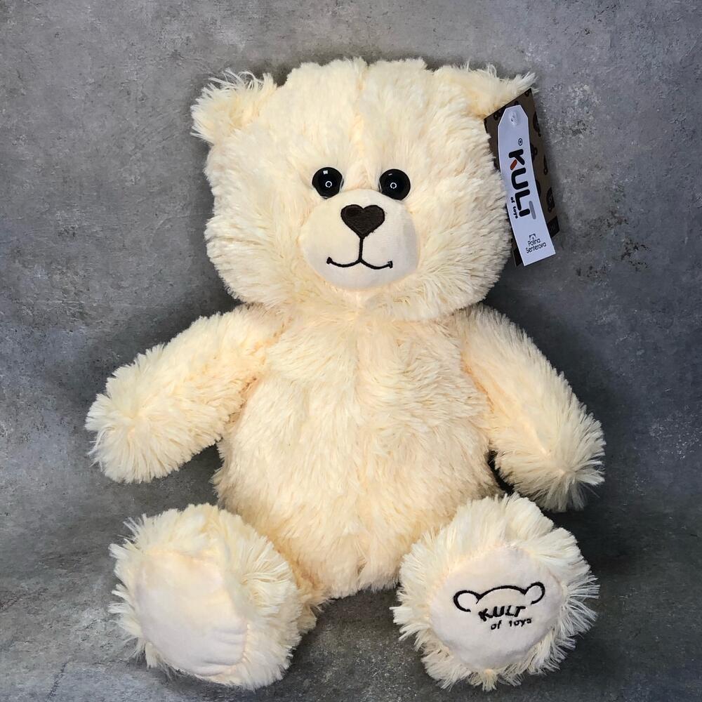 Мягкая игрушка медведь, чайная роза